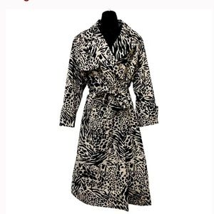 Sergio Hudson Hudson Black and White Trench Coat Women’s Medium